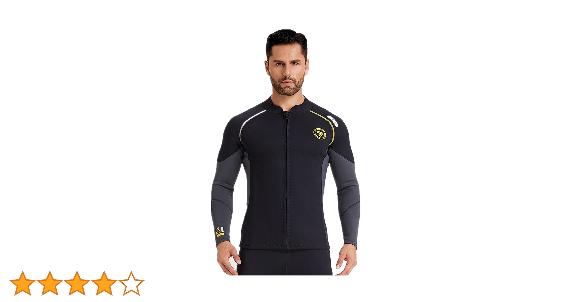 Amazon | 男性と女性用のネオプレンウェットスーツトップ、フロント